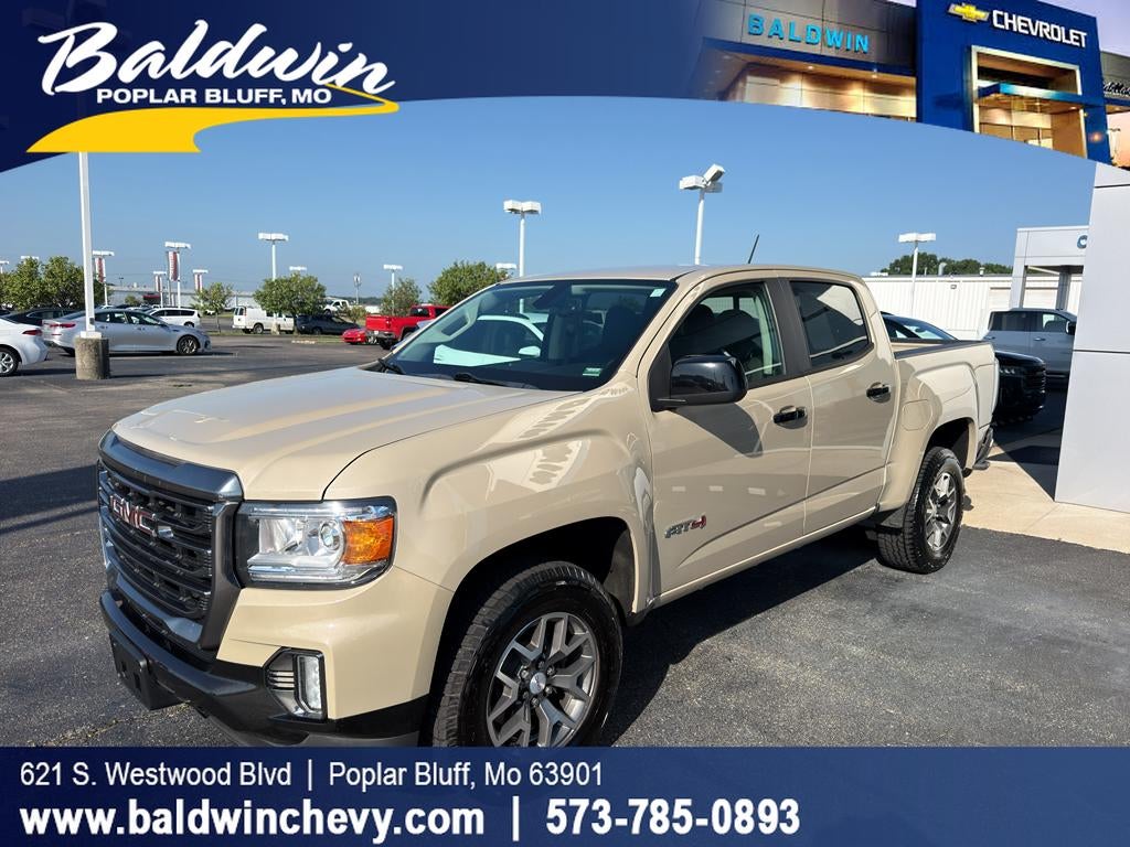 2022 GMC Canyon AT4 - Leather in Desert Sand Metallic — front three-quarter view