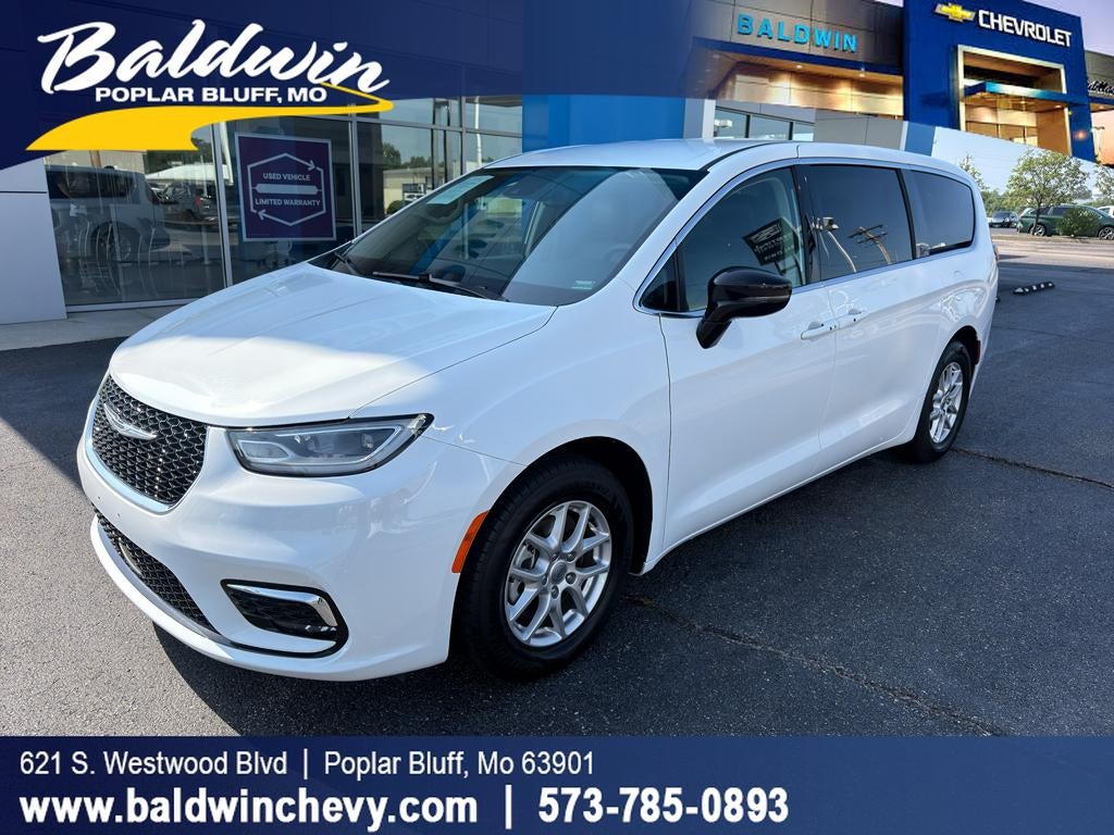 2024 Chrysler Pacifica Touring L in White — front three-quarter view