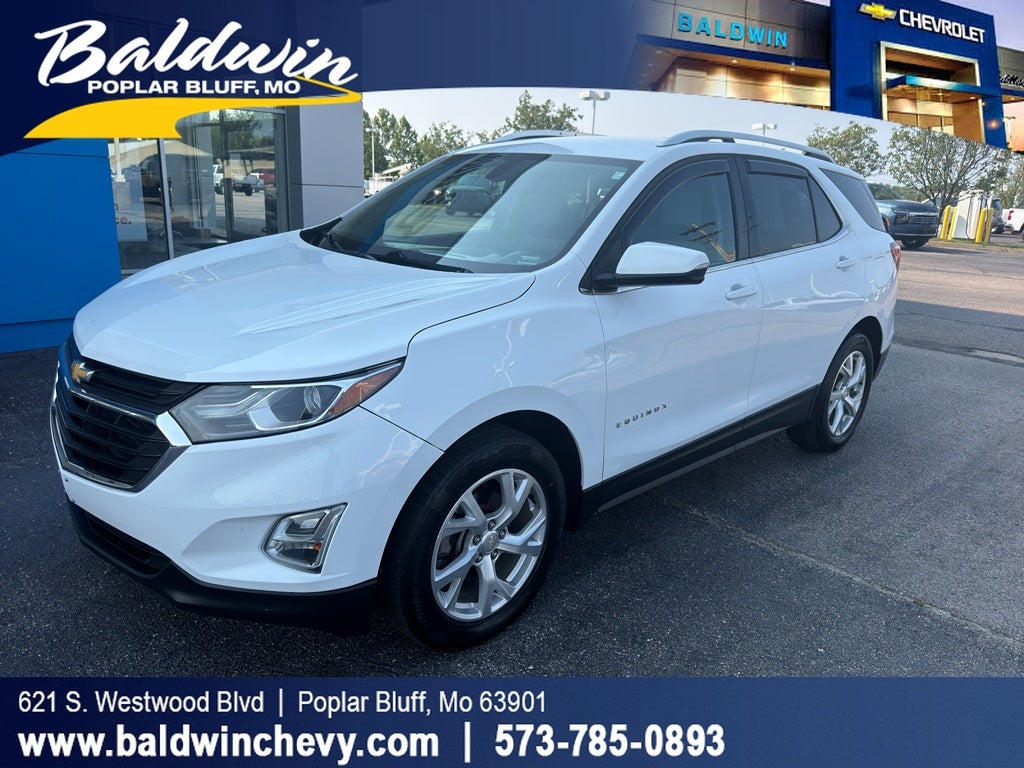 2018 Chevrolet Equinox LT in Summit White — front three-quarter view