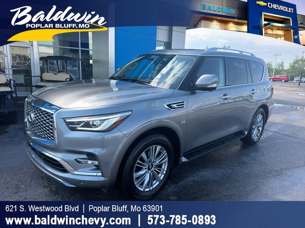 2020 INFINITI QX80 LUXE in Other — front three-quarter view